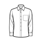 classic white collared shirt image